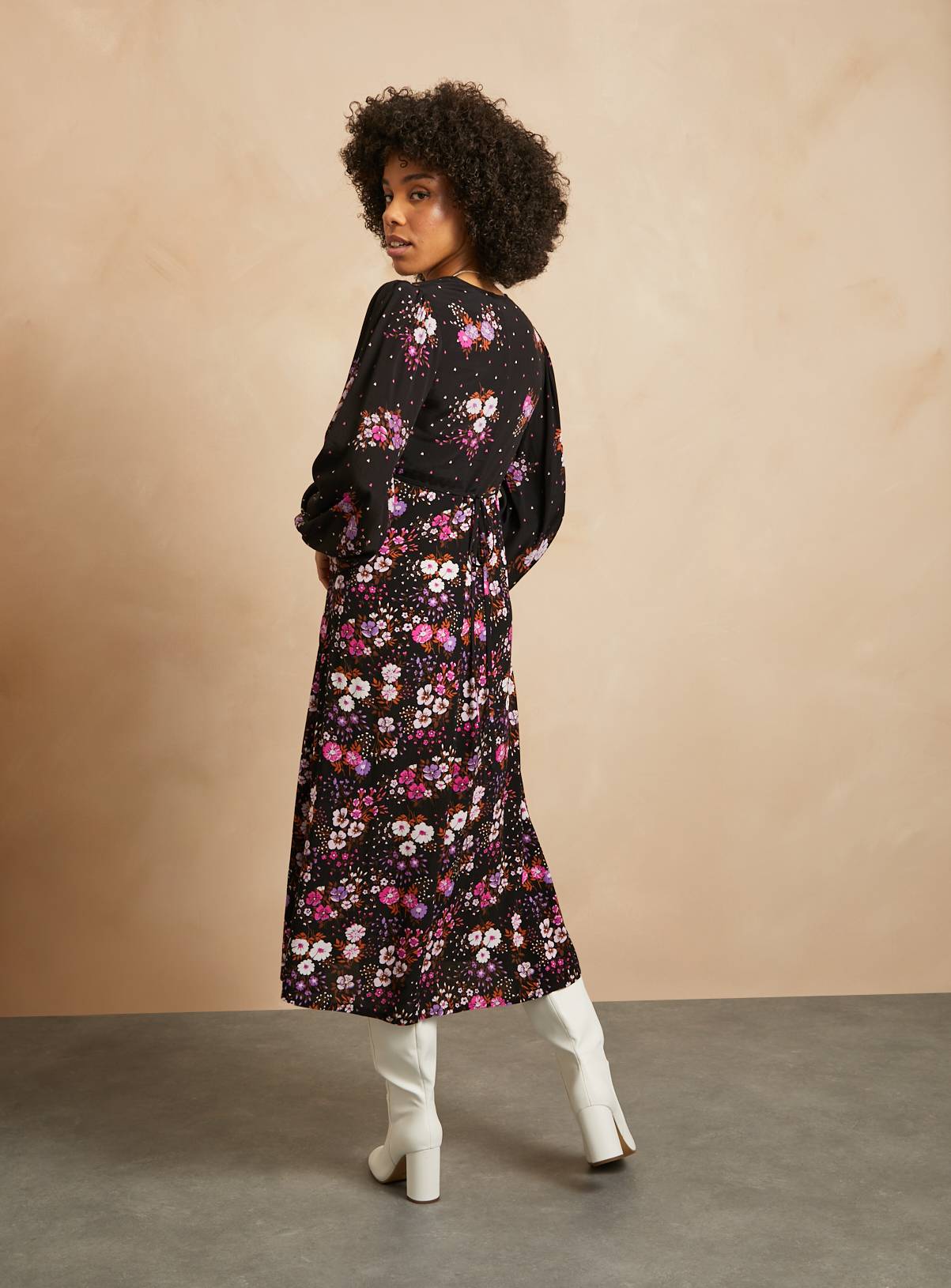 EVERBELLE Patchwork Floral Dress 6 - Image 4